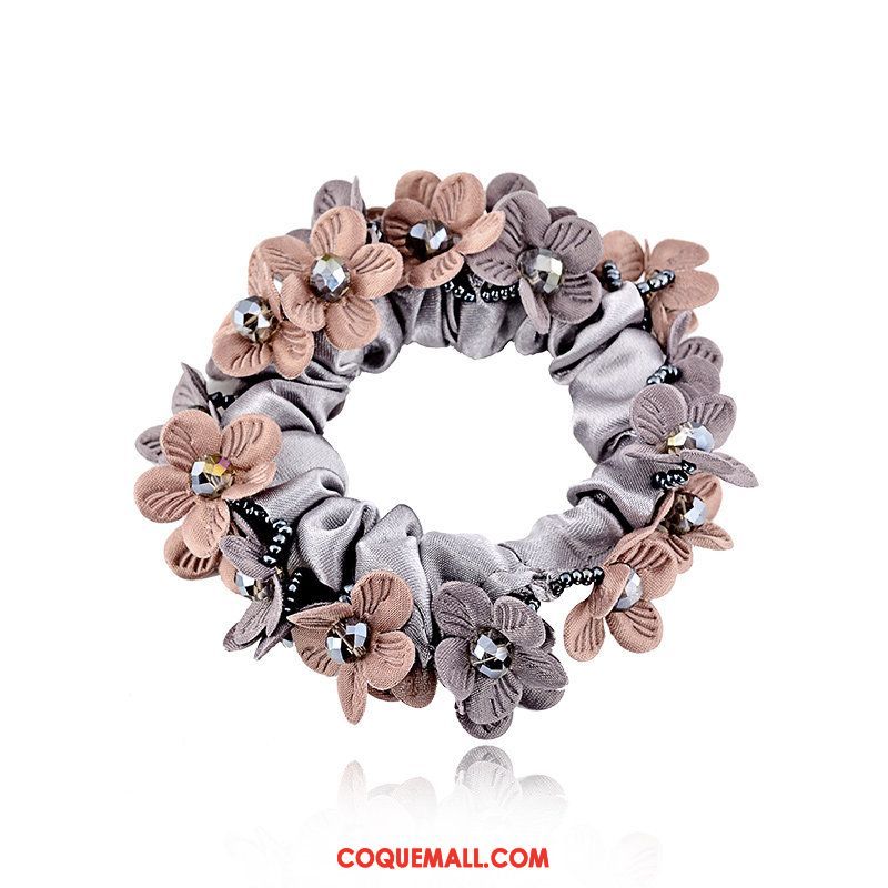 Fleur De Tête Femme Cercle Des Cheveux Corde Tête Cheveux Cravate, Fleur De Tête Ornements De Cheveux Élastique