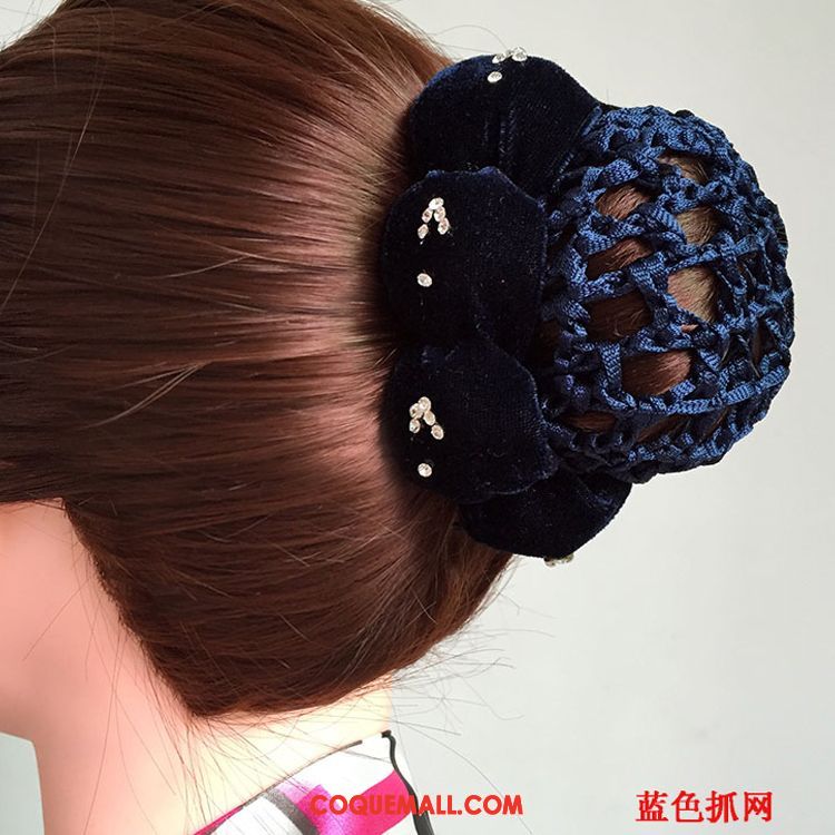 Fleur De Tête Femme Cheveux En Plaques Carrière Poche Nette, Fleur De Tête Invisible Réseau