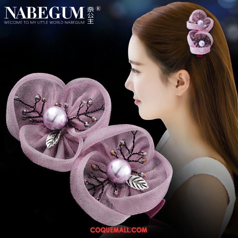 Fleur De Tête Femme Emission De Cartes Épingle À Cheveux Pince À Ressort, Fleur De Tête Fleur Grand