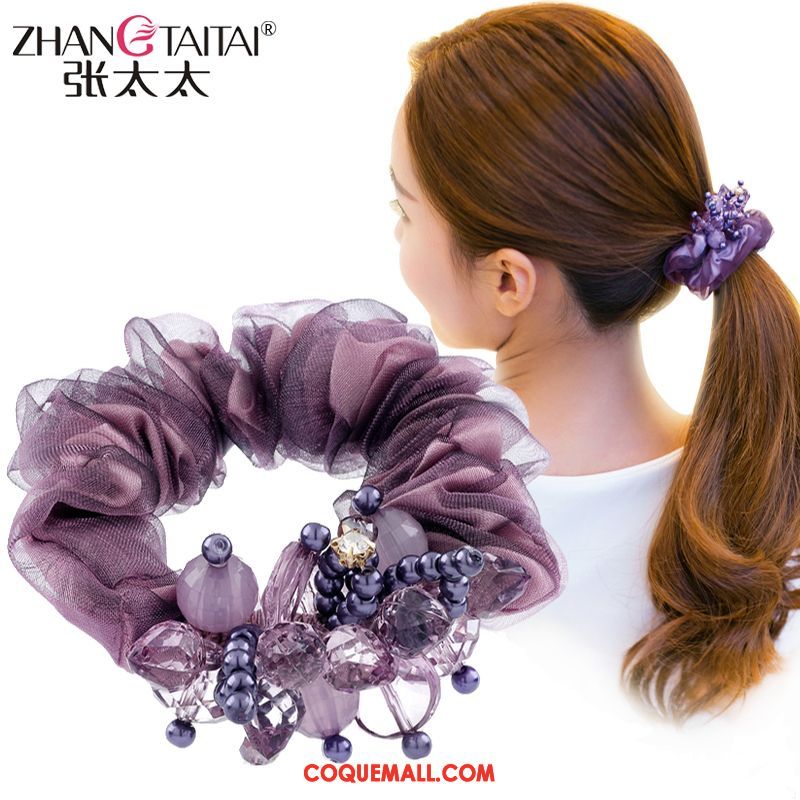 Fleur De Tête Femme Ornements De Cheveux Adulte Fleur, Fleur De Tête Cercle Des Cheveux Élastique Dunkel