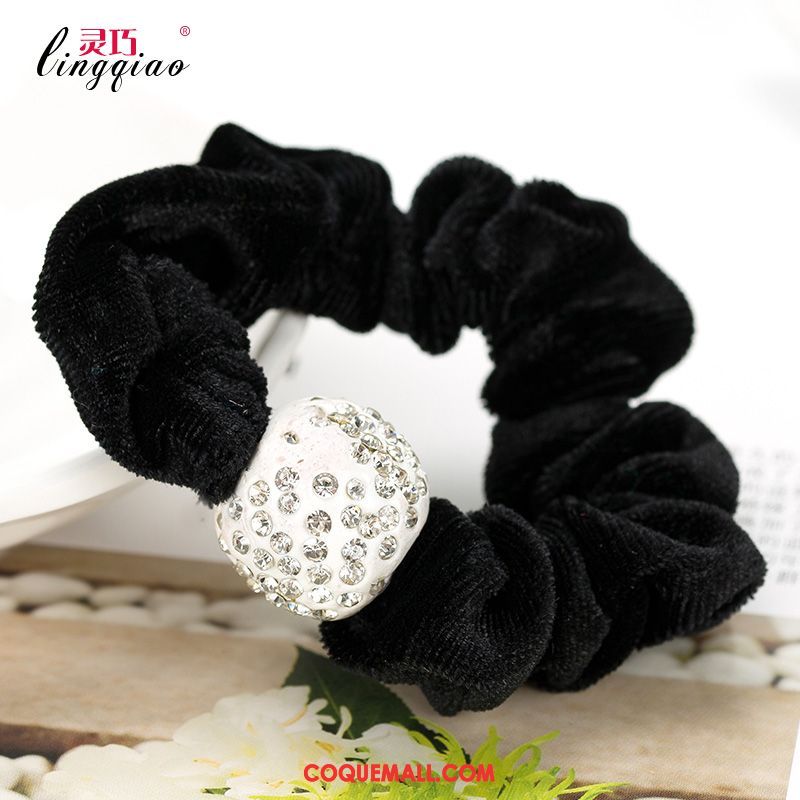 Fleur De Tête Femme Ornements De Cheveux Cercle Des Cheveux Flanelle, Fleur De Tête Élasticité Pierres De Strass