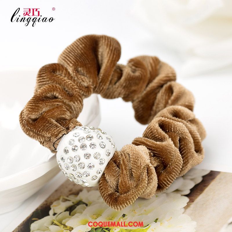 Fleur De Tête Femme Ornements De Cheveux Cercle Des Cheveux Flanelle, Fleur De Tête Élasticité Pierres De Strass