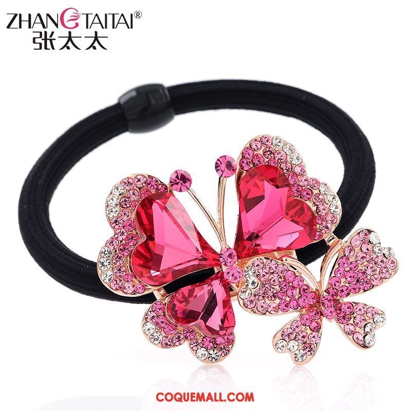 Fleur De Tête Femme Ornements De Cheveux Pierres De Strass Cercle Des Cheveux, Fleur De Tête Élastique Cheveux Cravate