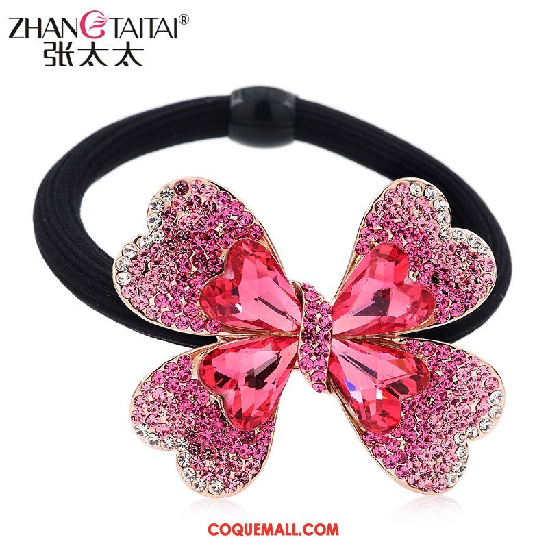 Fleur De Tête Femme Ornements De Cheveux Pierres De Strass Cercle Des Cheveux, Fleur De Tête Élastique Cheveux Cravate