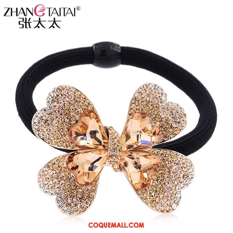 Fleur De Tête Femme Ornements De Cheveux Pierres De Strass Cercle Des Cheveux, Fleur De Tête Élastique Cheveux Cravate