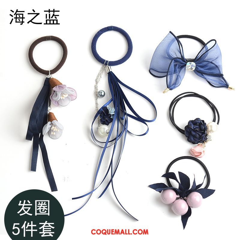 Fleur De Tête Femme Élastique Corde Tête Couvre-chefs, Fleur De Tête Ornements De Cheveux Longue