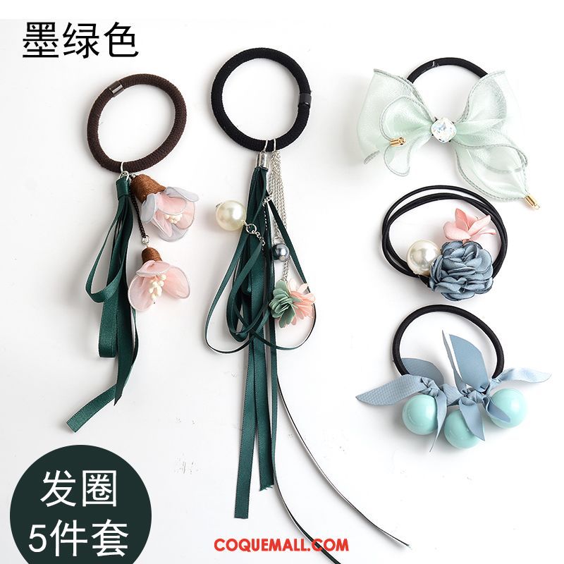 Fleur De Tête Femme Élastique Corde Tête Couvre-chefs, Fleur De Tête Ornements De Cheveux Longue