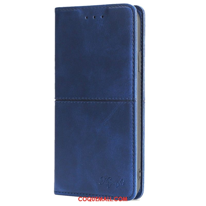 Flip Cover Huawei Nova 12i Texture et Support Magnétique