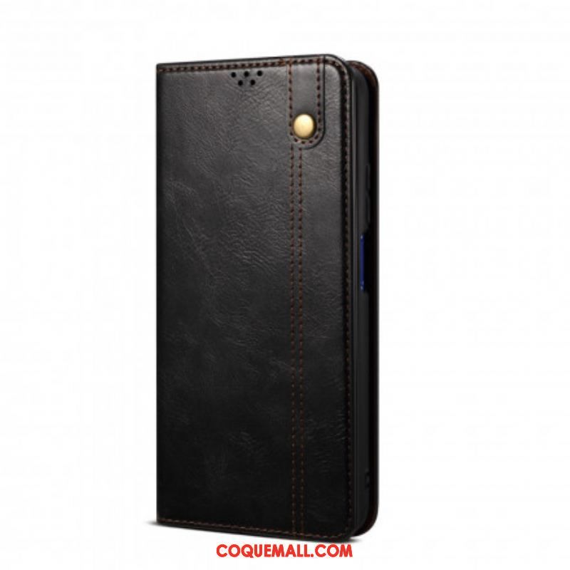 Flip Cover Huawei P50 Pro Simili Cuir Ciré