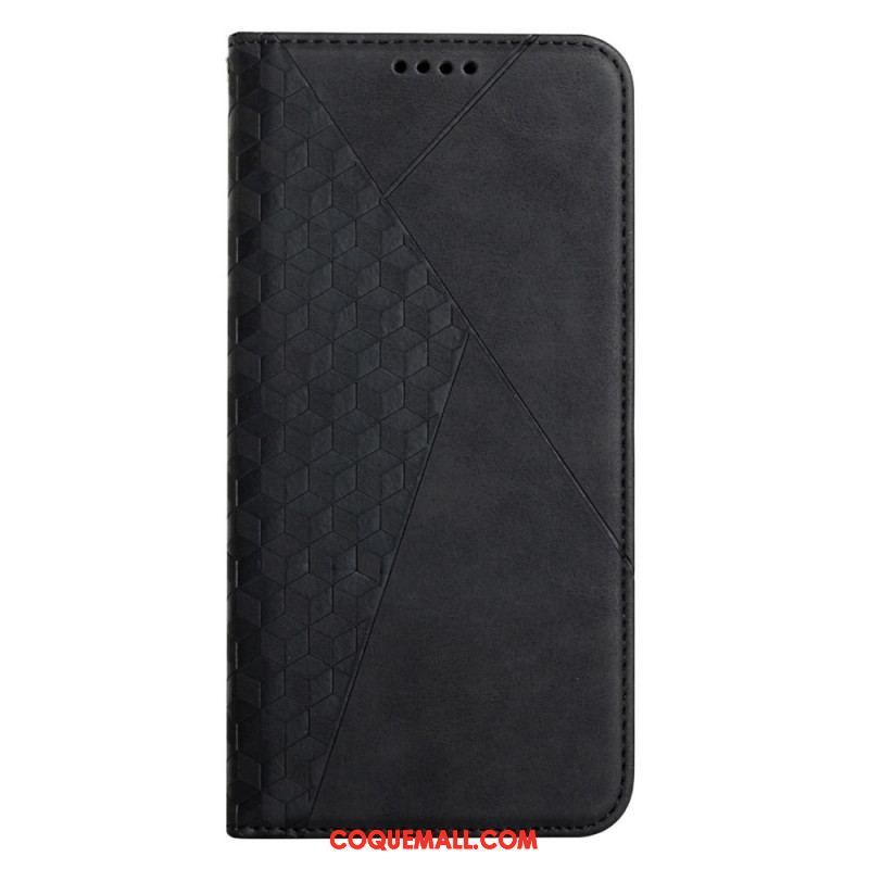 Flip Cover Moto E40 / E30 / E20 Effet Cuir Géo