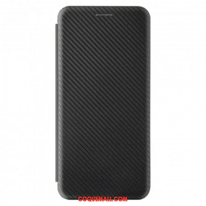 Flip Cover Moto G30 / Moto G10 Silicone Carbone Coloré