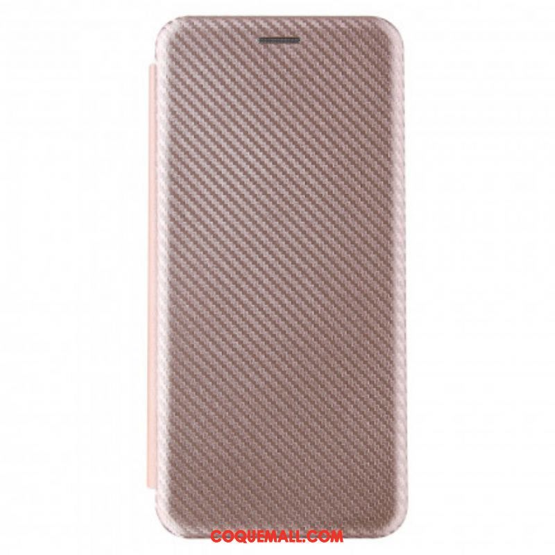 Flip Cover Moto G30 / Moto G10 Silicone Carbone Coloré