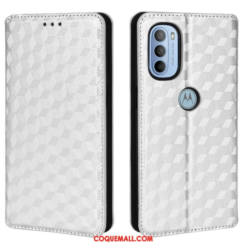 Flip Cover Moto G41 / G31 Effet Cuir Diamant