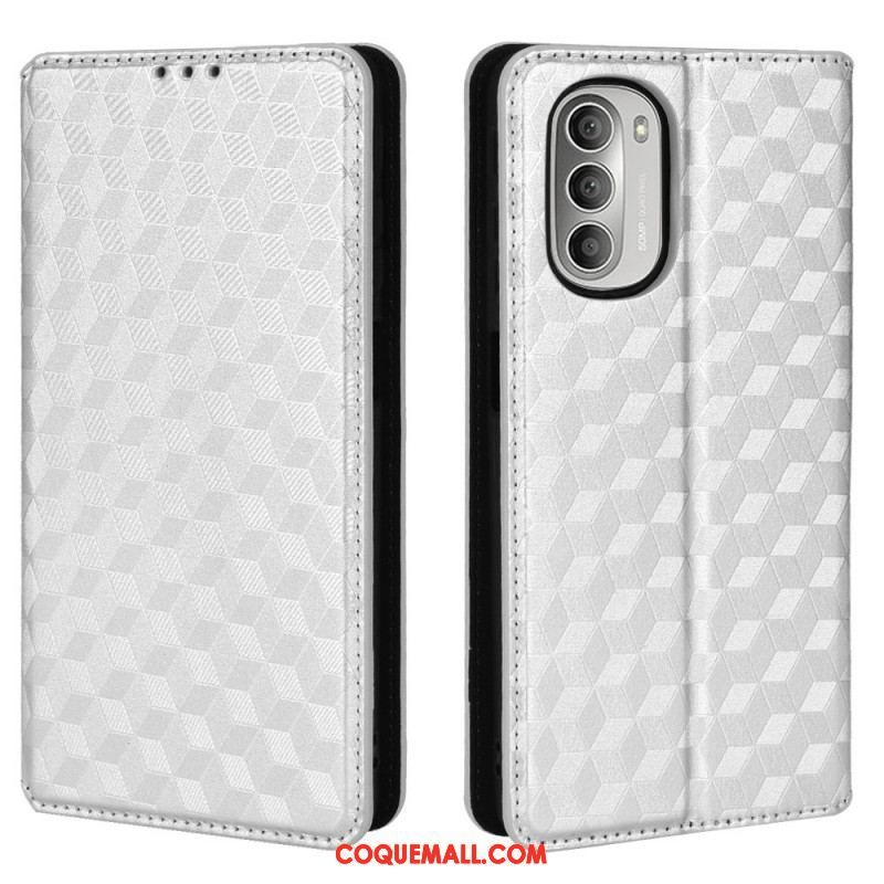 Flip Cover Moto G51 5G Effet Cuir Diamant