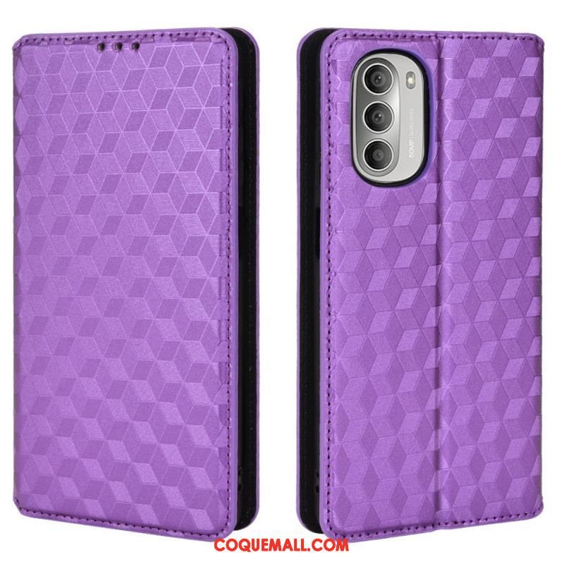 Flip Cover Moto G51 5G Effet Cuir Diamant