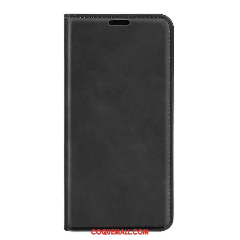 Flip Cover Moto G51 5G Effet Cuir Douceur Soie