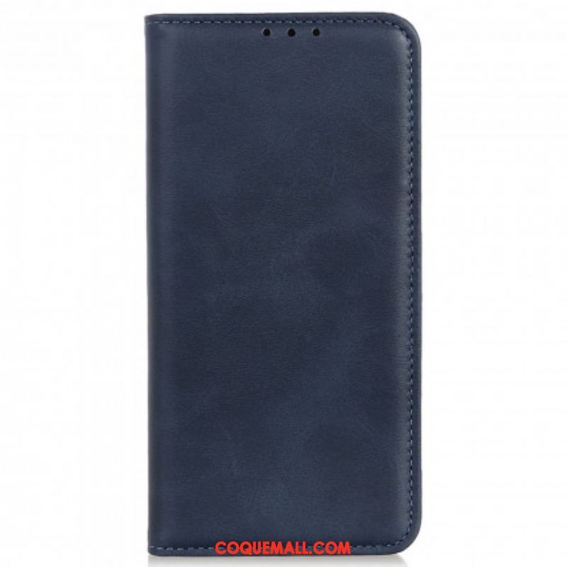 Flip Cover Motorola Edge 20 Pro Cuir Fendu Design