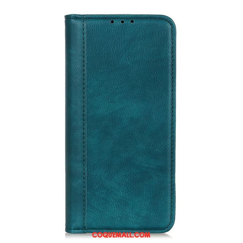 Flip Cover Motorola Edge 40 Pro Cuir Fendu Stylé