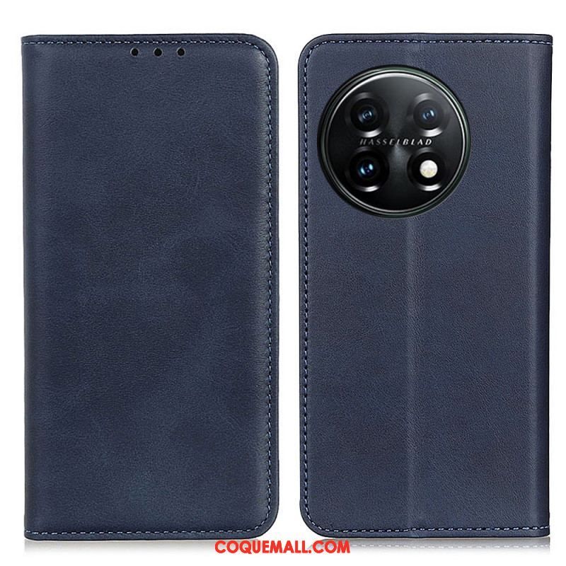 Flip Cover OnePlus 11 5G Cuir Fendu Élégance