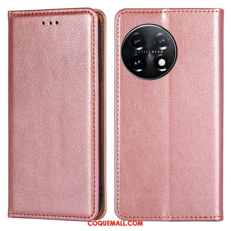 Flip Cover OnePlus 11 5G Simili Cuir Coutures