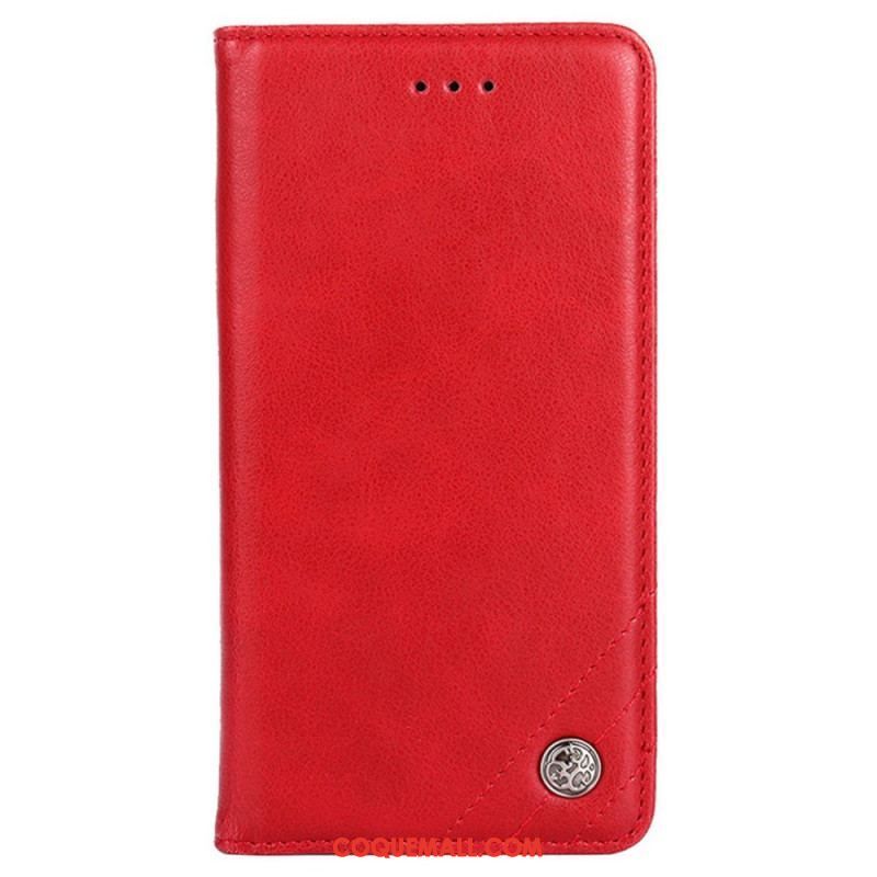 Flip Cover OnePlus Nord CE 2 Lite 5G Simili Cuir Rivet Décoratif