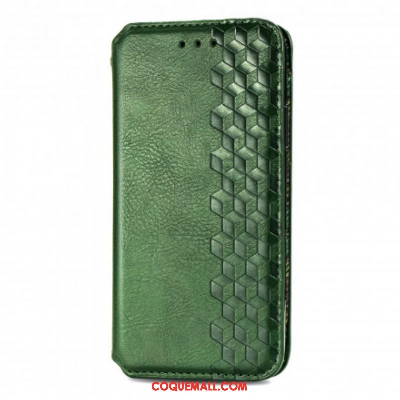 Flip Cover OnePlus Nord CE 5G Effet Cuir Texture Diamant