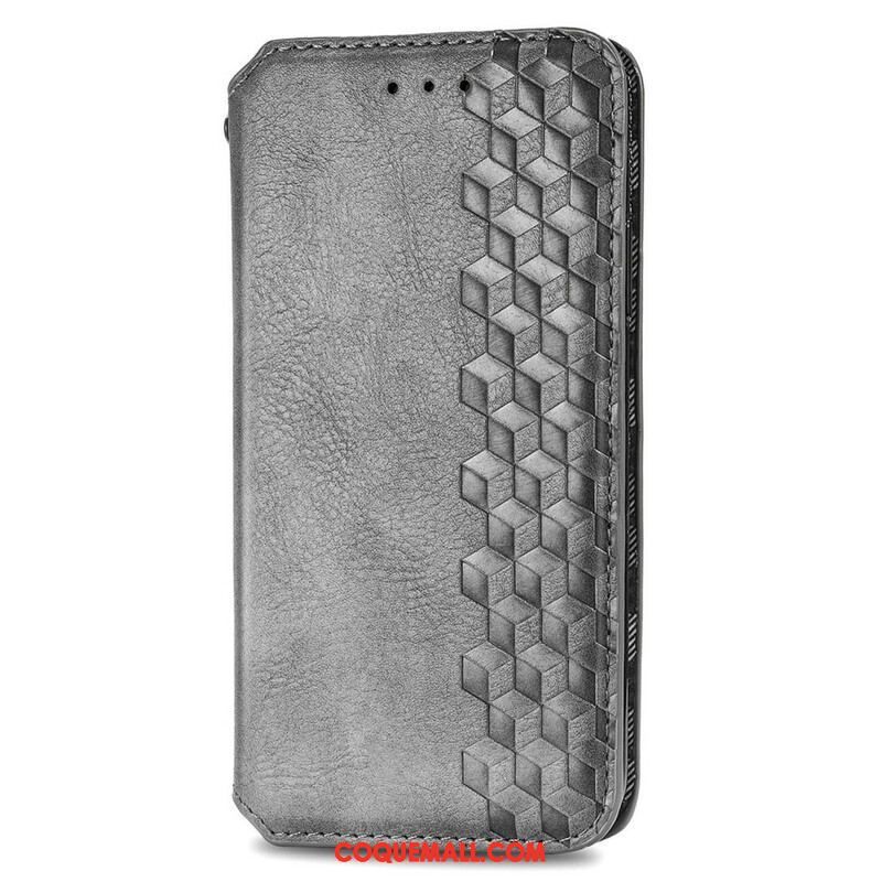 Flip Cover Oppo A16 / A16s Effet Cuir Texture Diamant