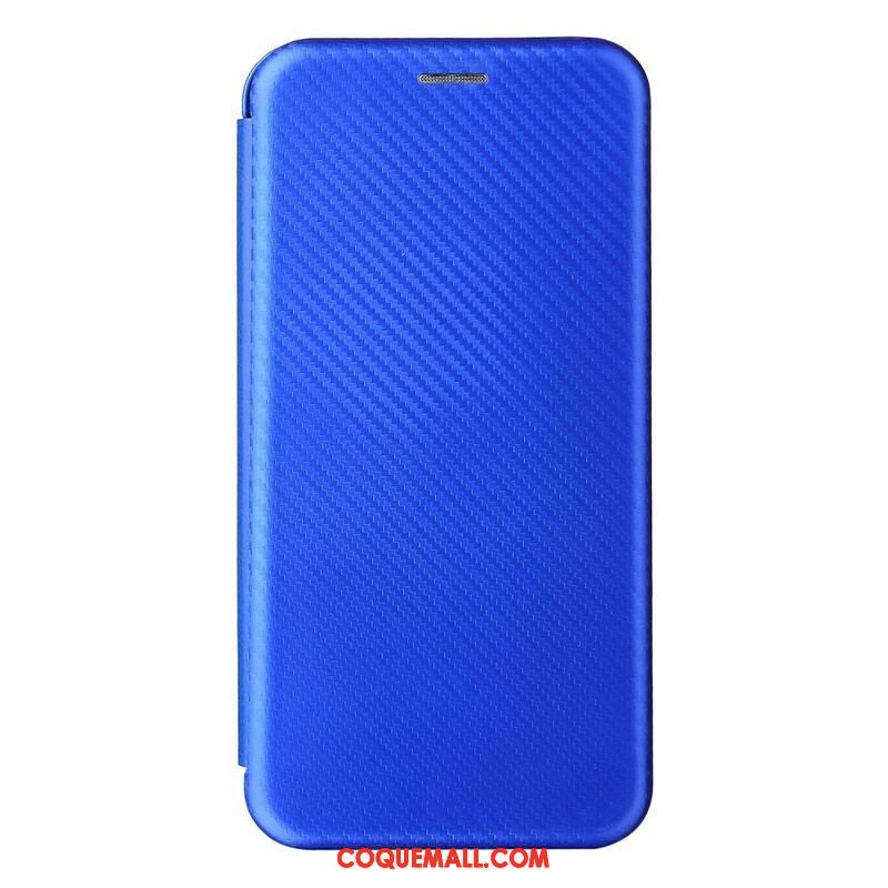 Flip Cover Oppo A16 / A16s Silicone Carbone Coloré