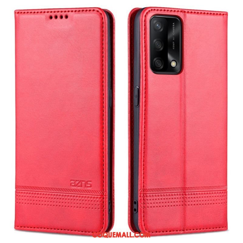 Flip Cover Oppo A74 4G AZNS Simili Cuir