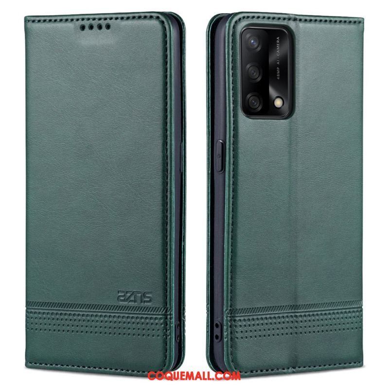 Flip Cover Oppo A74 4G AZNS Simili Cuir