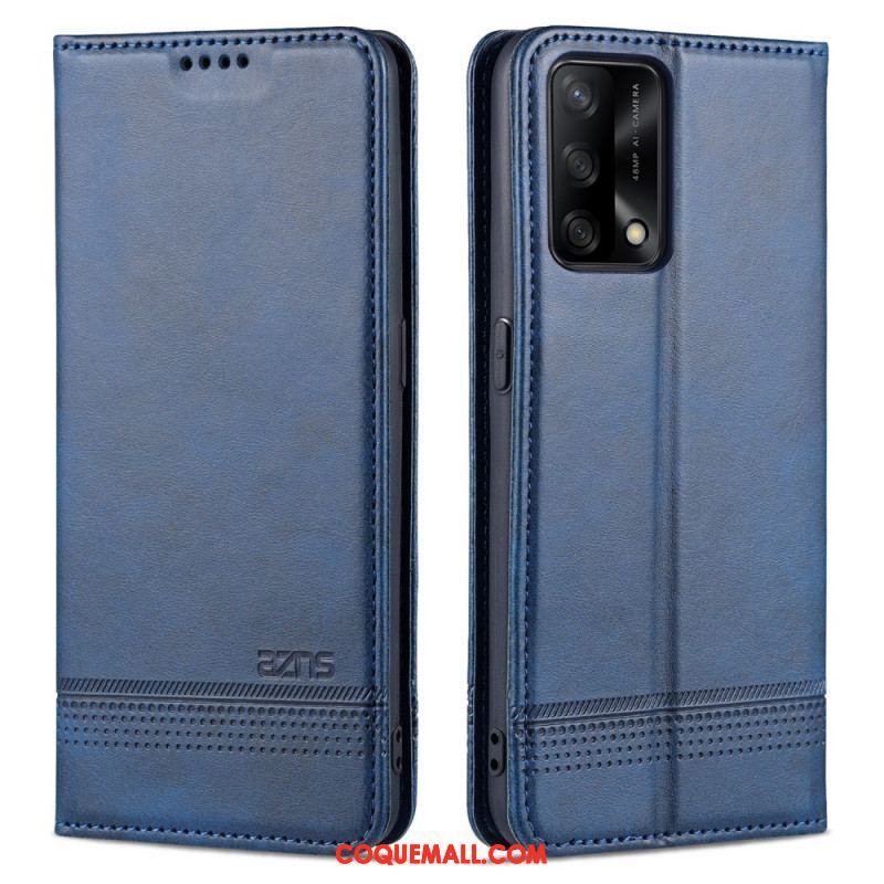 Flip Cover Oppo A74 4G AZNS Simili Cuir