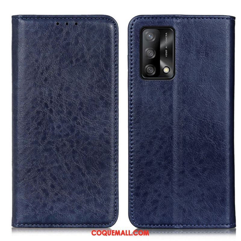 Flip Cover Oppo A74 4G Texture Cuir