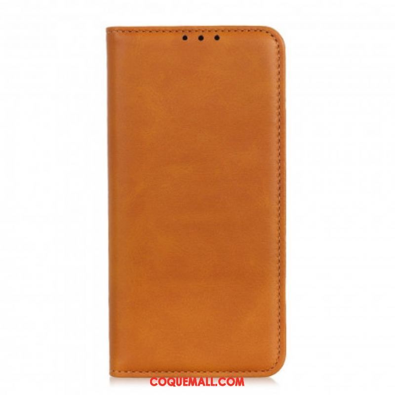 Flip Cover Oppo A94 5G Cuir Fendu Élégance