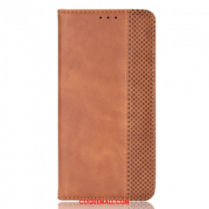 Flip Cover Oppo A94 5G Effet Cuir Vintage Stylisé