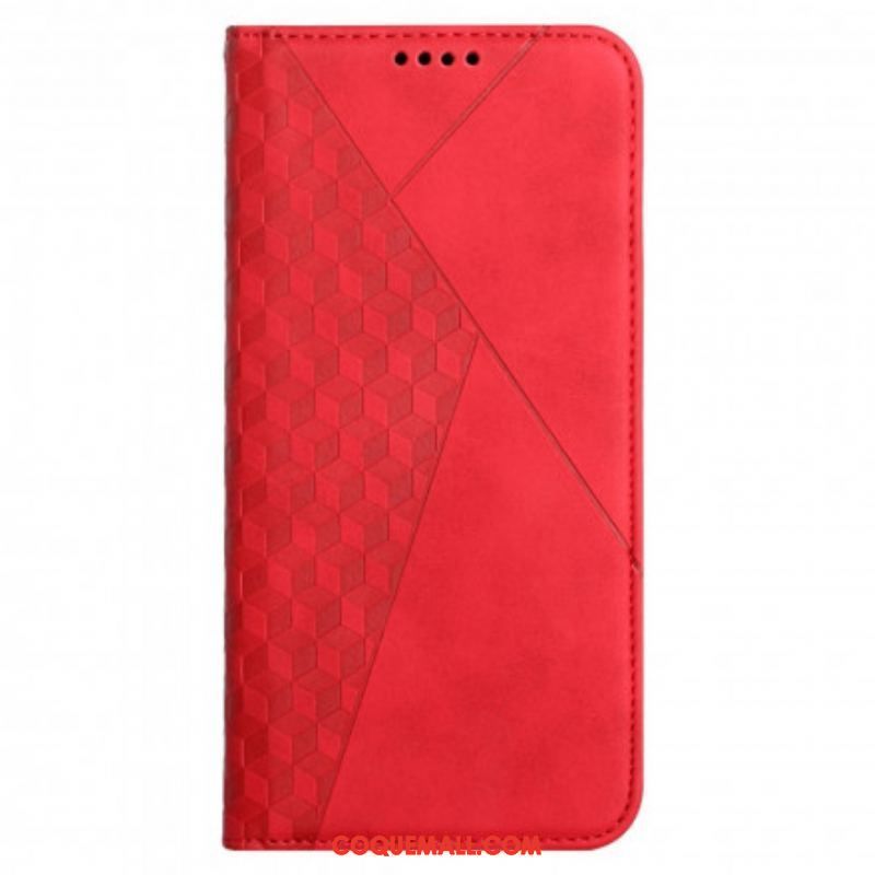 Flip Cover Oppo A94 5G Skin-Touch style Cubique