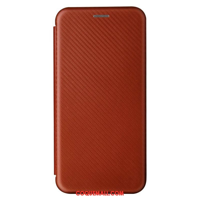 Flip Cover Oppo Find X3 / X3 Pro Silicone Carbone Coloré