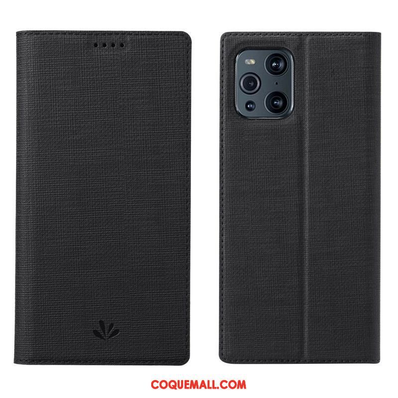 Flip Cover Oppo Find X3 / X3 Pro Texturée VILI DMX