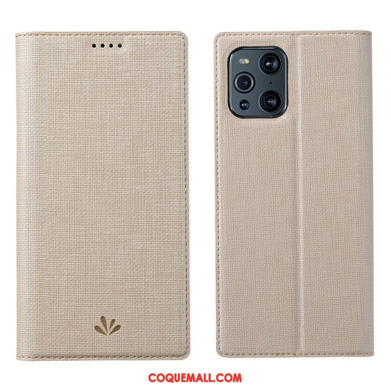 Flip Cover Oppo Find X3 / X3 Pro Texturée VILI DMX