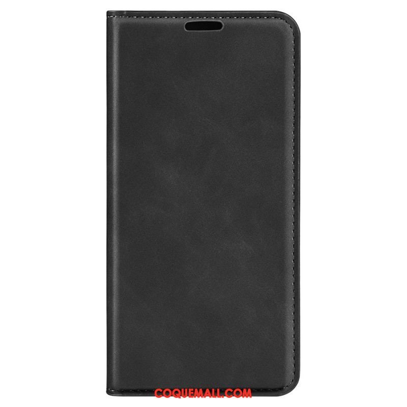 Flip Cover Oppo Find X5 Effet Cuir Douceur Soie