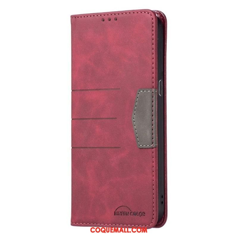 Flip Cover Oppo Find X5 Lite Style Cuir Binfen Color