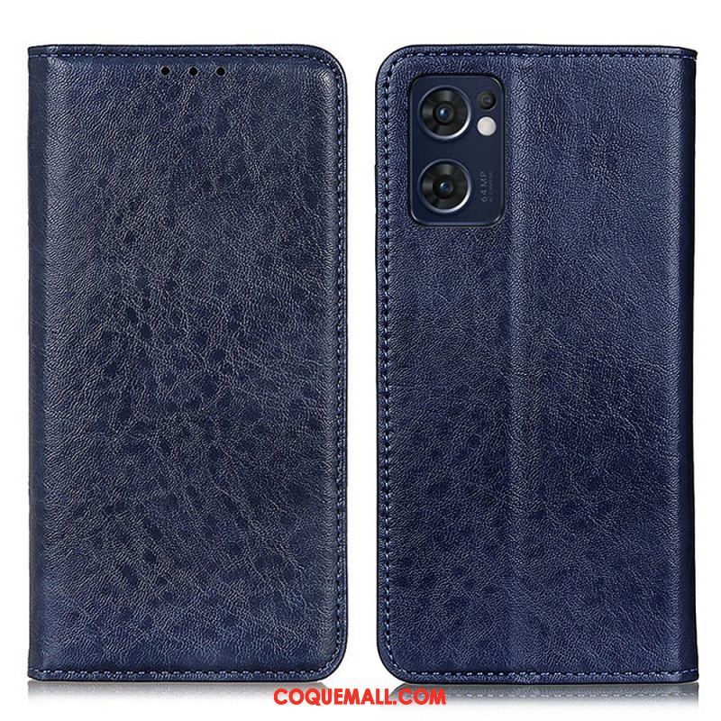 Flip Cover Oppo Find X5 Lite Texture Cuir