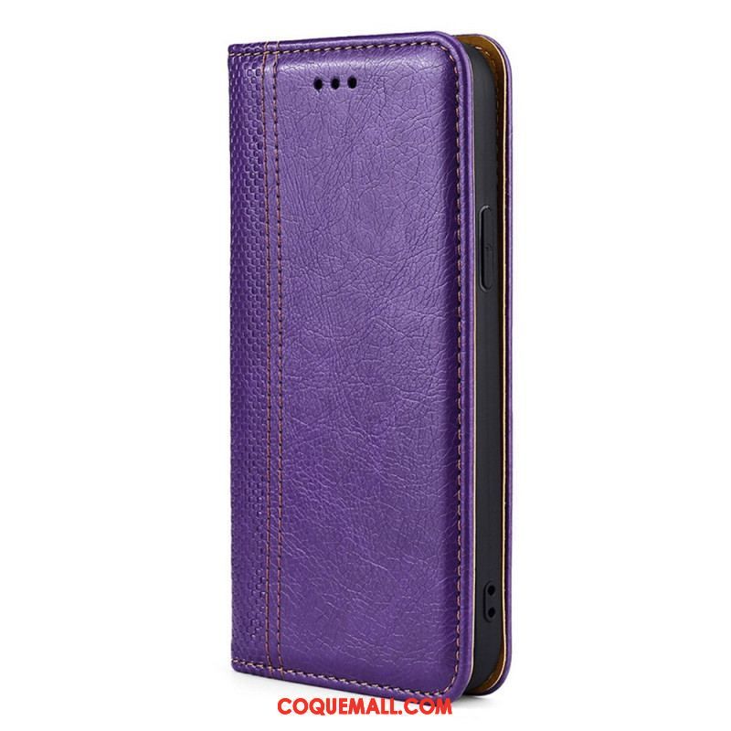 Flip Cover Oppo Find X5 Pro Effet Cuir Vintage