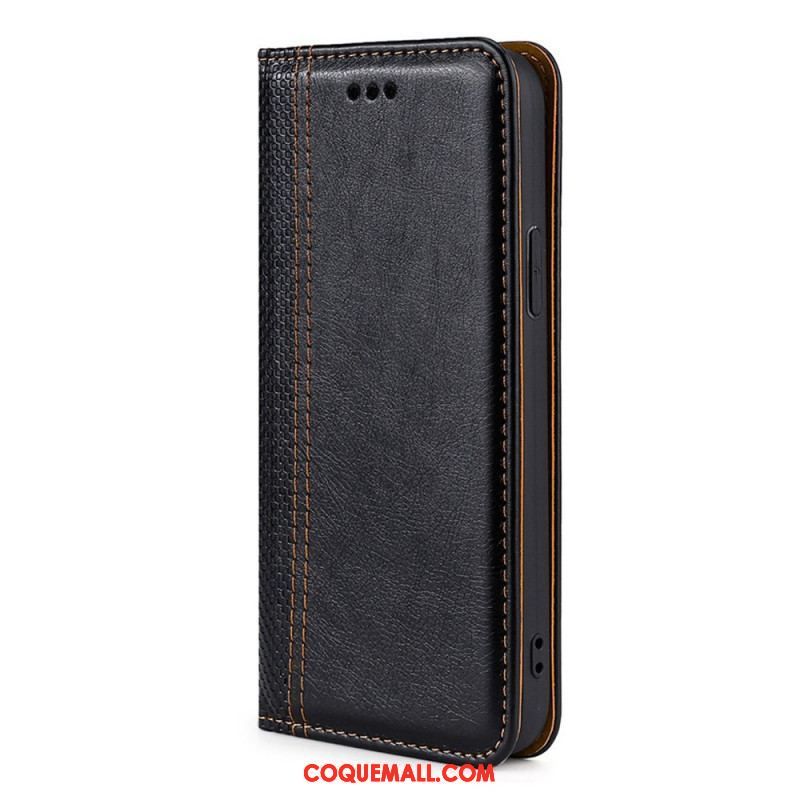 Flip Cover Oppo Find X5 Pro Effet Cuir Vintage