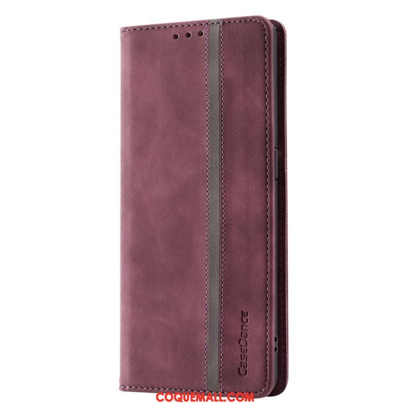 Flip Cover Oppo Find X5 Pro Simili Cuir CASEDANCE