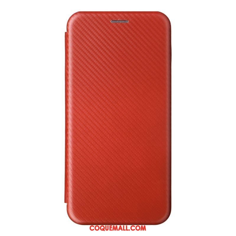 Flip Cover Oppo Find X5 Pro Texture Fibre Carbone