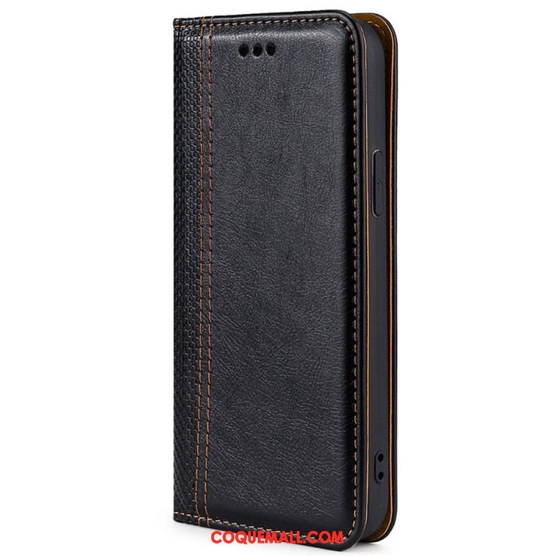 Flip Cover Oppo Reno 7 Simili Cuir Vintage