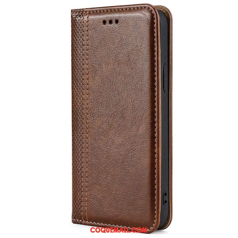 Flip Cover Oppo Reno 8 Simili Cuir Vintage