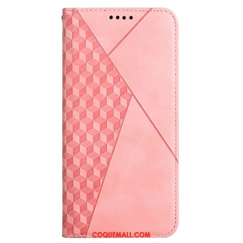 Flip Cover Samsung Galaxy A12 / M12 Effet Cuir Géo