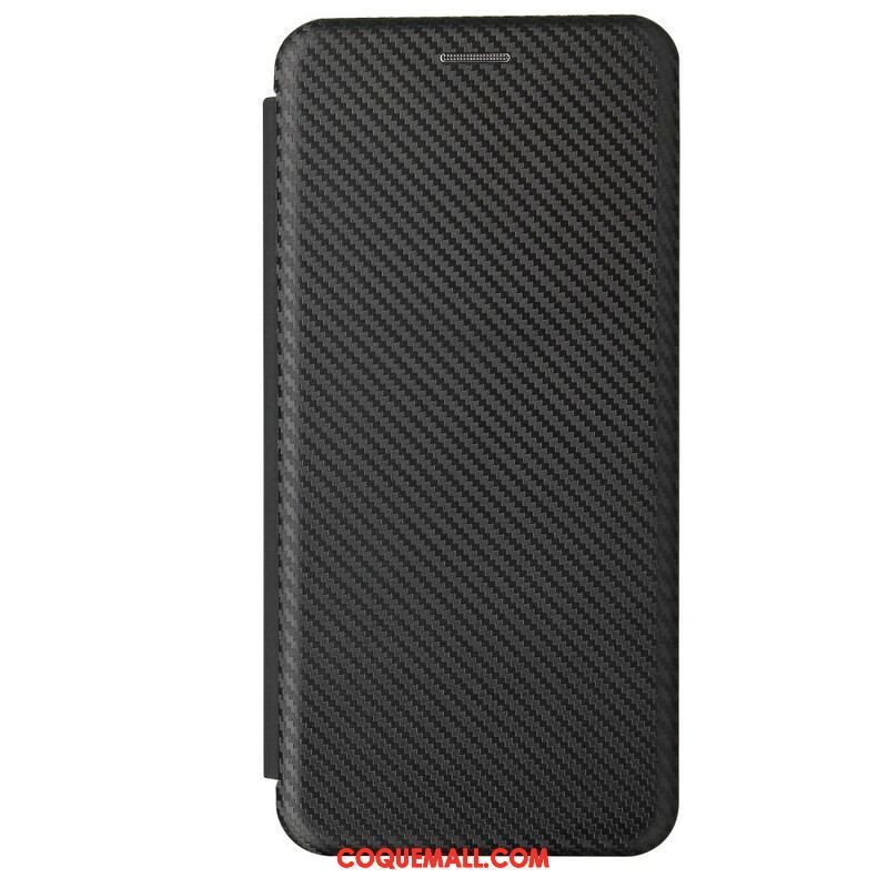 Flip Cover Samsung Galaxy A12 / M12 /Fibre Carbone