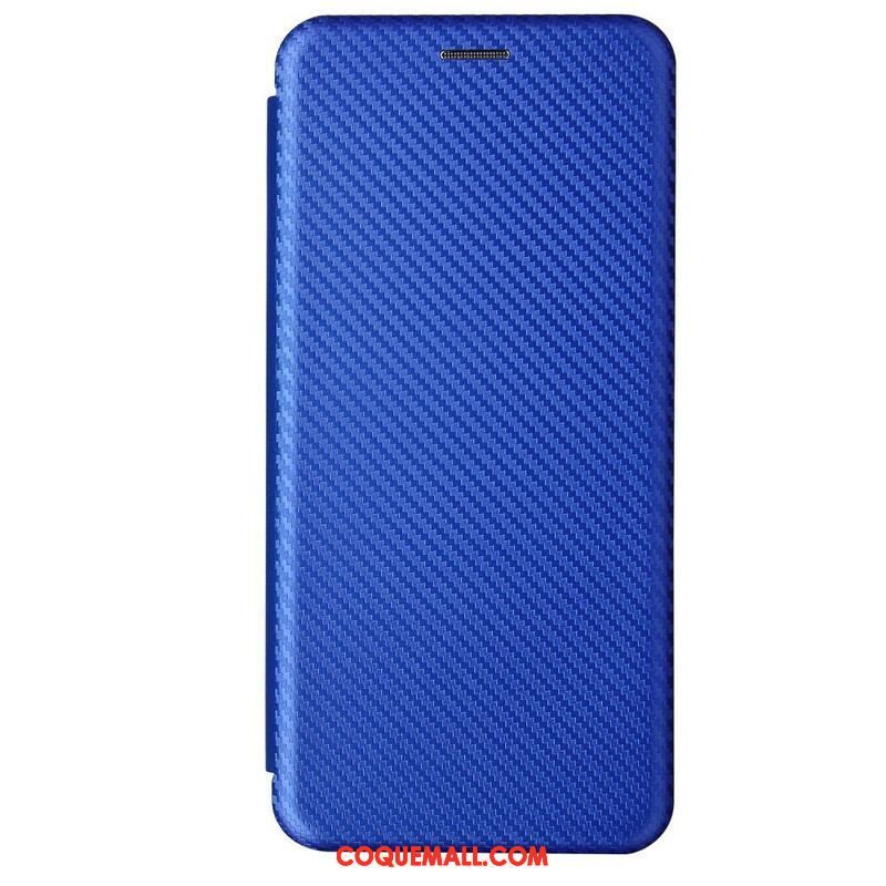 Flip Cover Samsung Galaxy A12 / M12 /Fibre Carbone